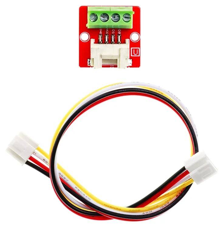 Elecrow Crowtail Screw Terminal 2.0, 4 Pins 3,5 mm Pitch, 16-26 AWG, 125V, 10A, 3,3-5V