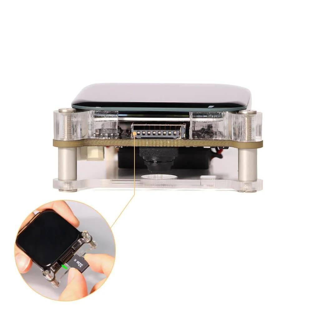 Elecrow ESP CAM AI Entwicklungsboard, ESP32-S3R8, Wi-Fi 4, BT5, 2MP Kamera, 1,83" Touchdisplay, MEMS