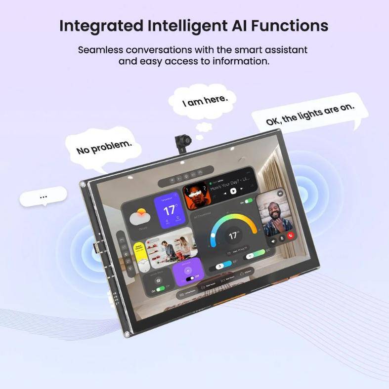 Elecrow CrowPanel Advance 9" HMI-Touch-Display, ESP32-P4/C6, Wi-Fi 6, BT 5.3, Flash/PSRAM, GPIO, 5V
