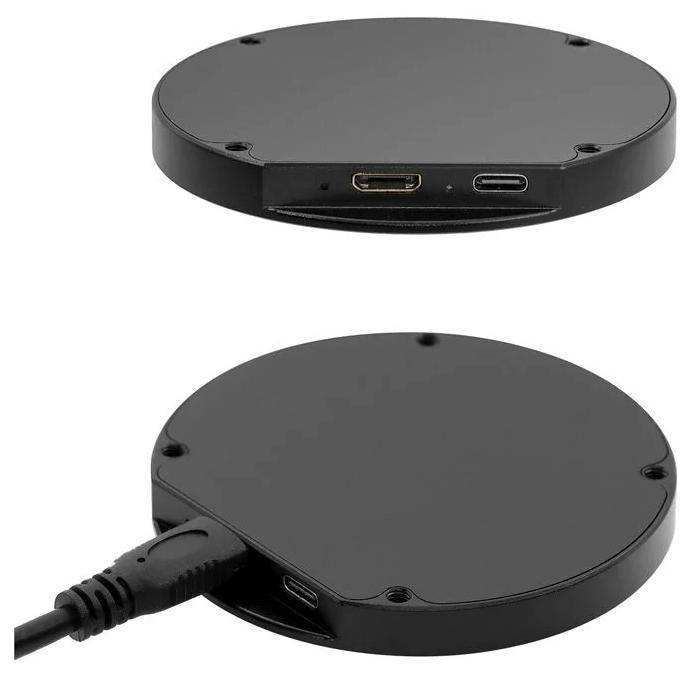 Elecrow 2.8inch Round IPS Display, 480x480 Pixel, Mini HDMI, USB-C, Aluminiumgehäuse, 0,9W, 5V