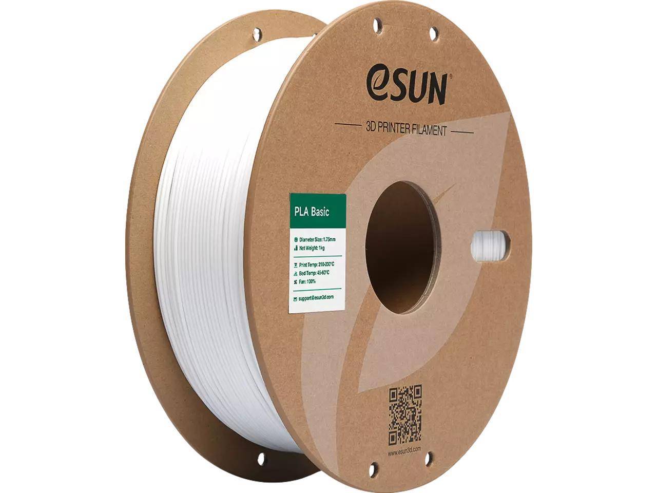 eSUN PLA-Basic Filament, 1,75mm, 1kg - Farbton: White