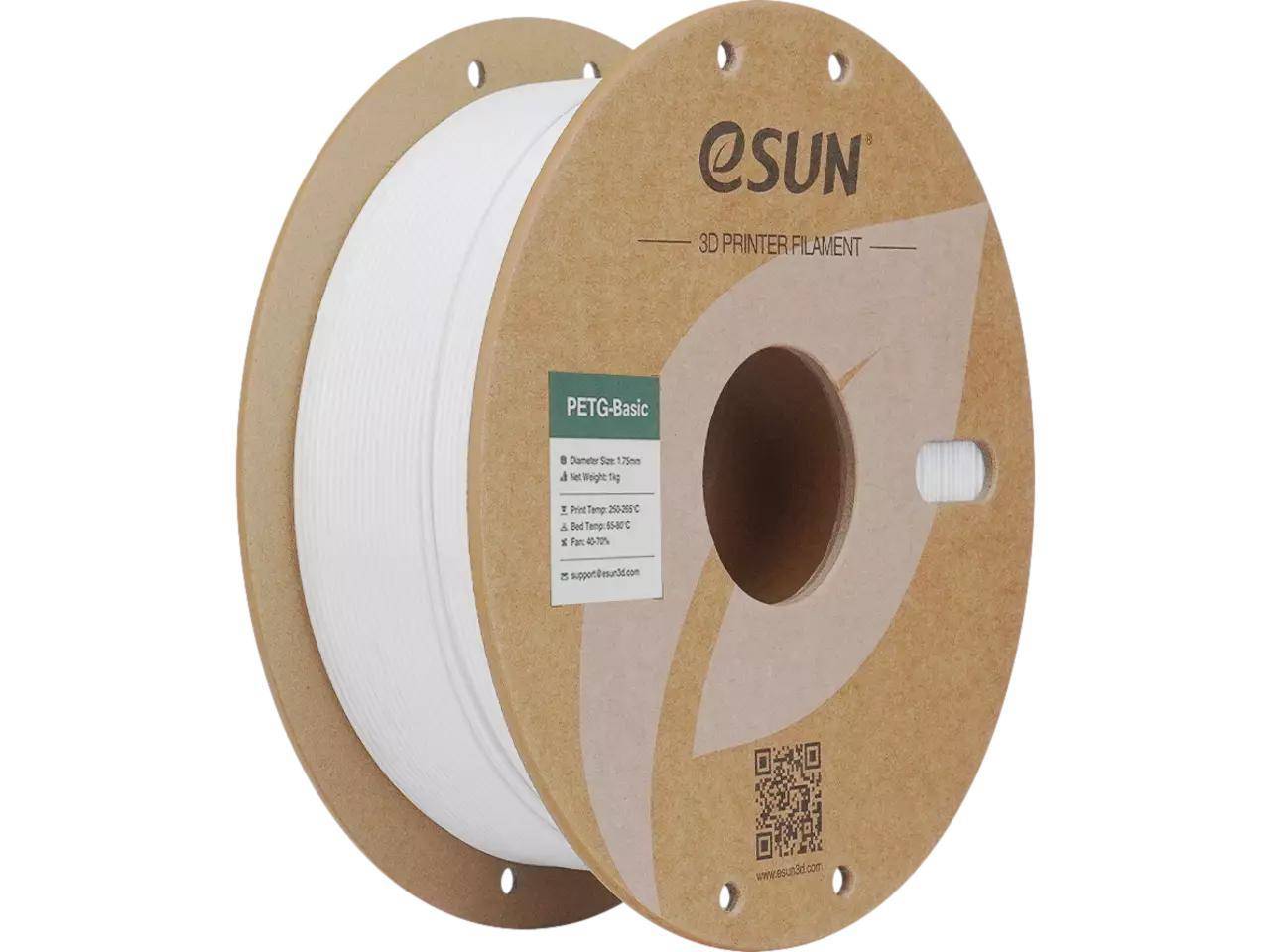 eSUN PETG-Basic Filament, 1,75mm, 1kg - Farbton: White