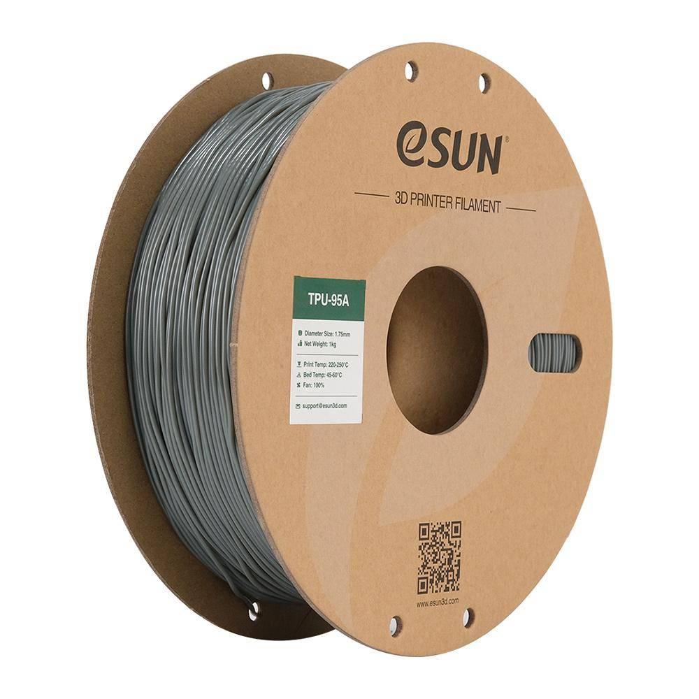 eSUN TPU-95A Filament, 1,75mm, 1kg - Farbton: Grey