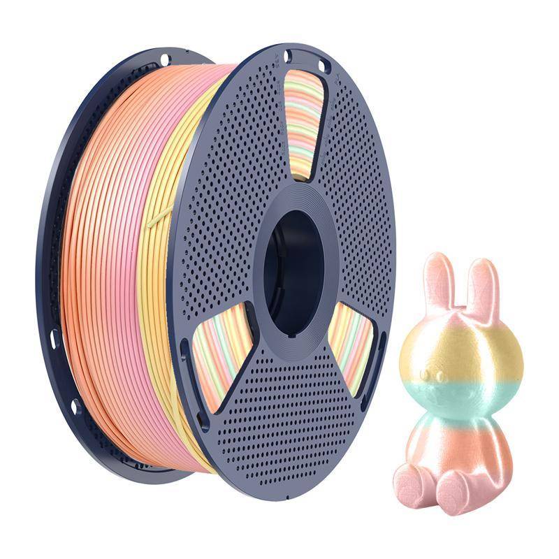 Sunlu PLA+ Silk Rainbow Filament, 1,75mm, 1kg - Farbton: Silk Rainbow 05