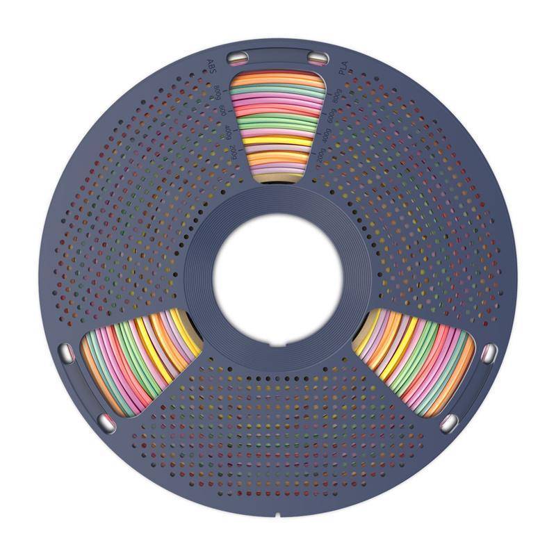Sunlu PLA+ Silk Rainbow Filament, 1,75mm, 1kg - Farbton: Rainbow 01