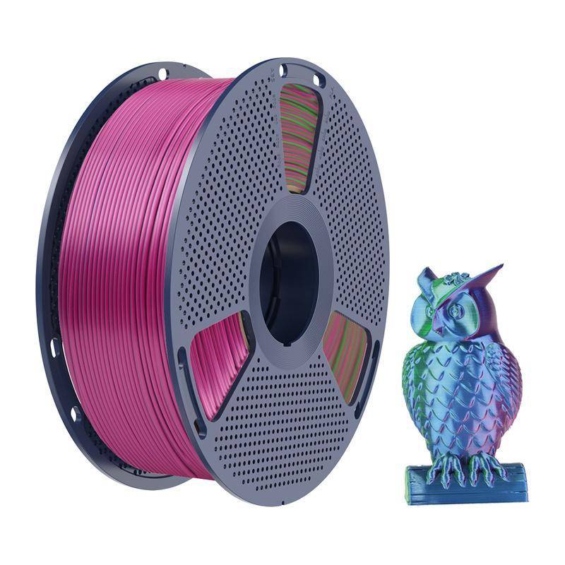 Sunlu PLA+ Silk Tri-Color Filament, 1,75mm, 1kg - Farbton: Blue Green Purple