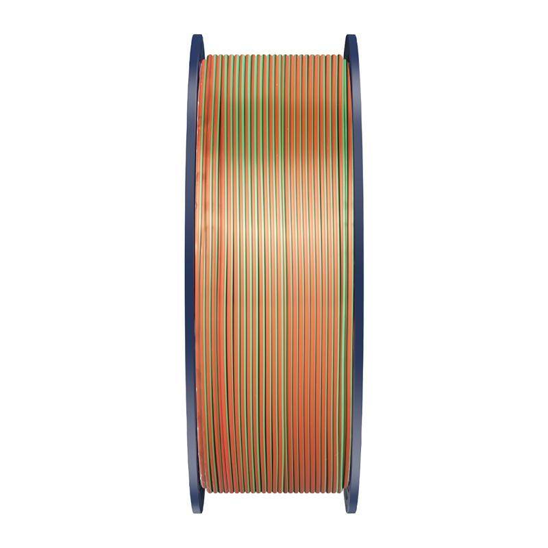Sunlu PLA+ Silk Tri-Color Filament, 1,75mm, 1kg - Farbton: Orange Blue Green