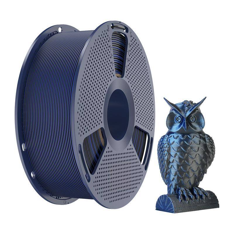 Sunlu PLA+ Silk Dual-Color Filament, 1,75mm, 1kg - Farbton: Black Blue