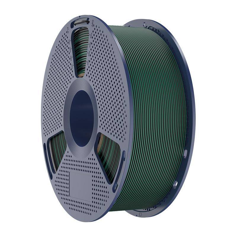 Sunlu PLA+ Silk Dual-Color Filament, 1,75mm, 1kg - Farbton: Black Green