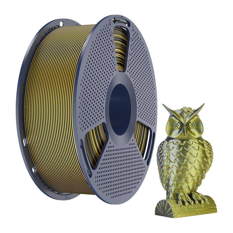 Sunlu PLA+ Silk Dual-Color Filament, 1,75mm, 1kg - Farbton: Black Gold
