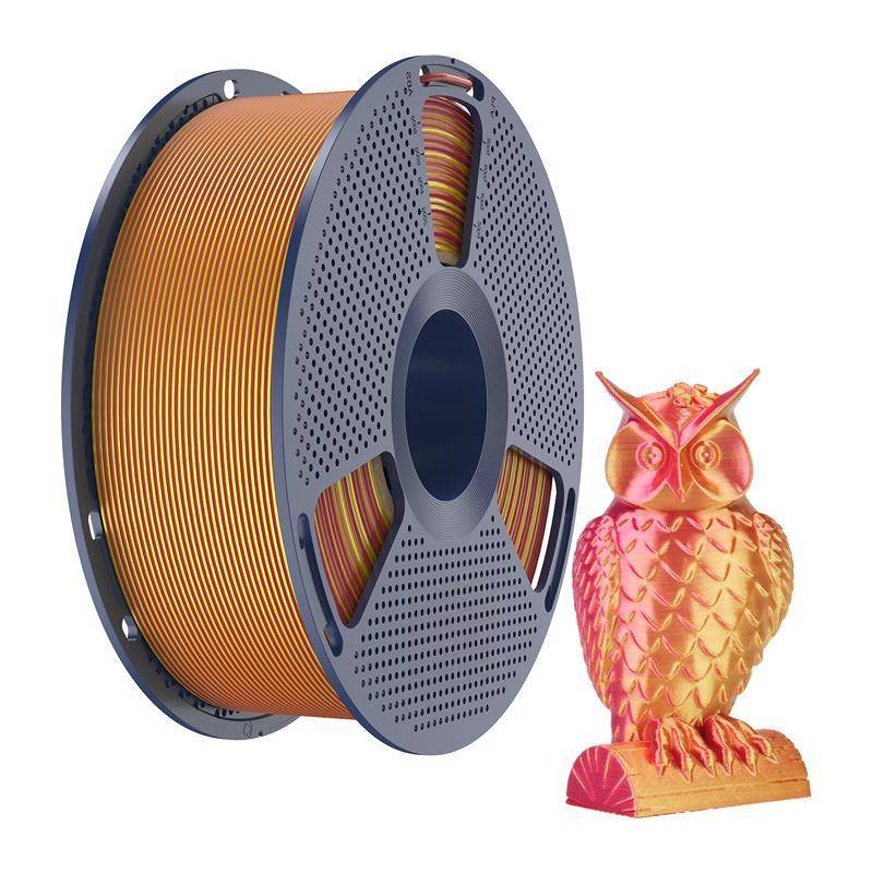 Sunlu PLA+ Silk Dual-Color Filament, 1,75mm, 1kg - Farbton: Red Gold