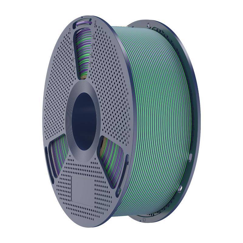 Sunlu PLA+ Silk Dual-Color Filament, 1,75mm, 1kg - Farbton: Green Purple