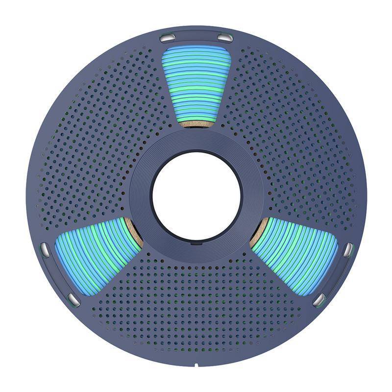 Sunlu PLA+ Silk Dual-Color Filament, 1,75mm, 1kg - Farbton: Blue Green