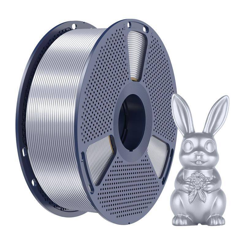 Sunlu PLA+ Silk Filament, 1,75mm, 1kg - Farbton: Silver