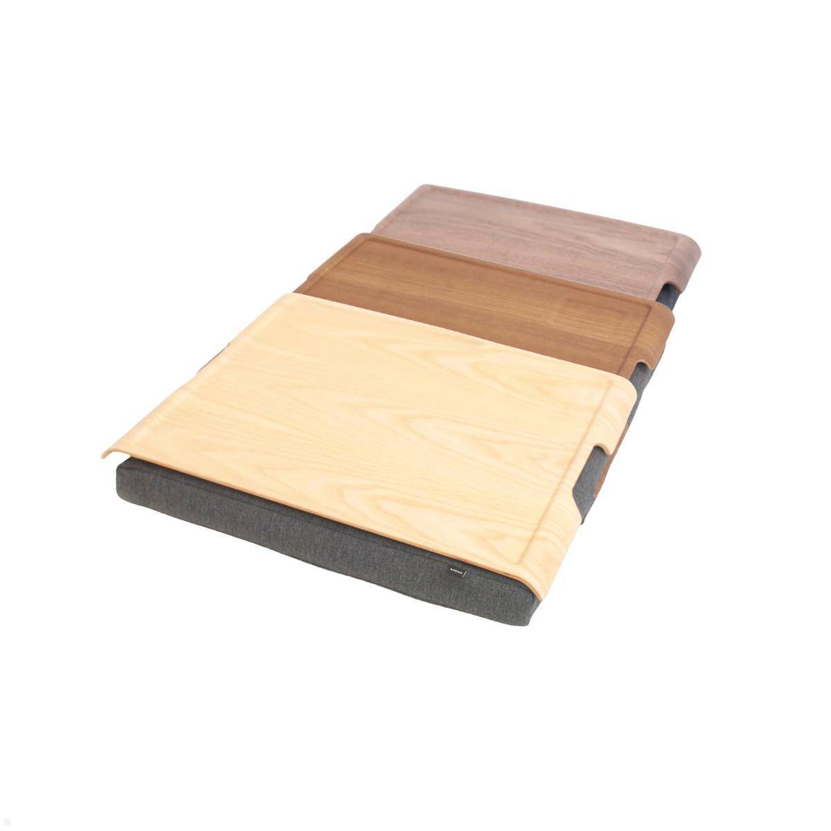 Bosign Laptop Knietablett Laptray Large Rutschfest, Teakholz