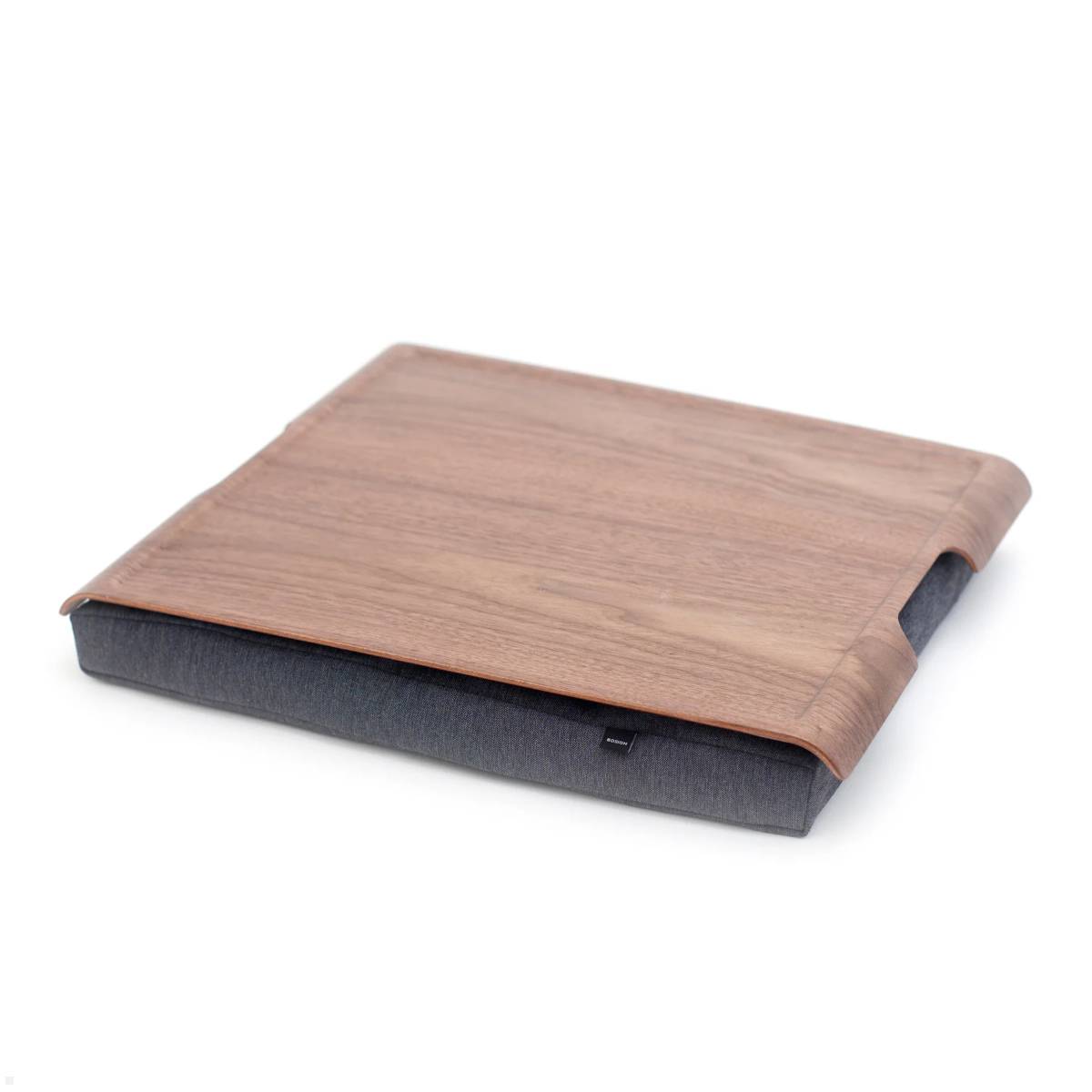 Bosign Laptop Knietablett Laptray Large Rutschfest, Walnussholz