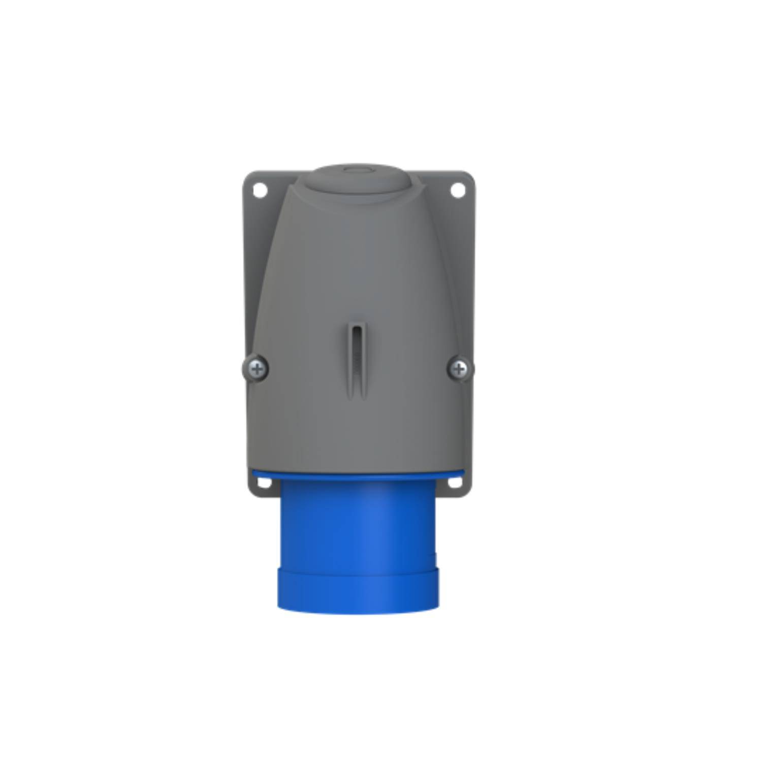 Amphenol 32 Ampere CEE Wandsteckverbinder 3-polig (2P+PE) Stift, Kodierung 6h blau 200/250V Frequenz 50 und 60Hz - 1