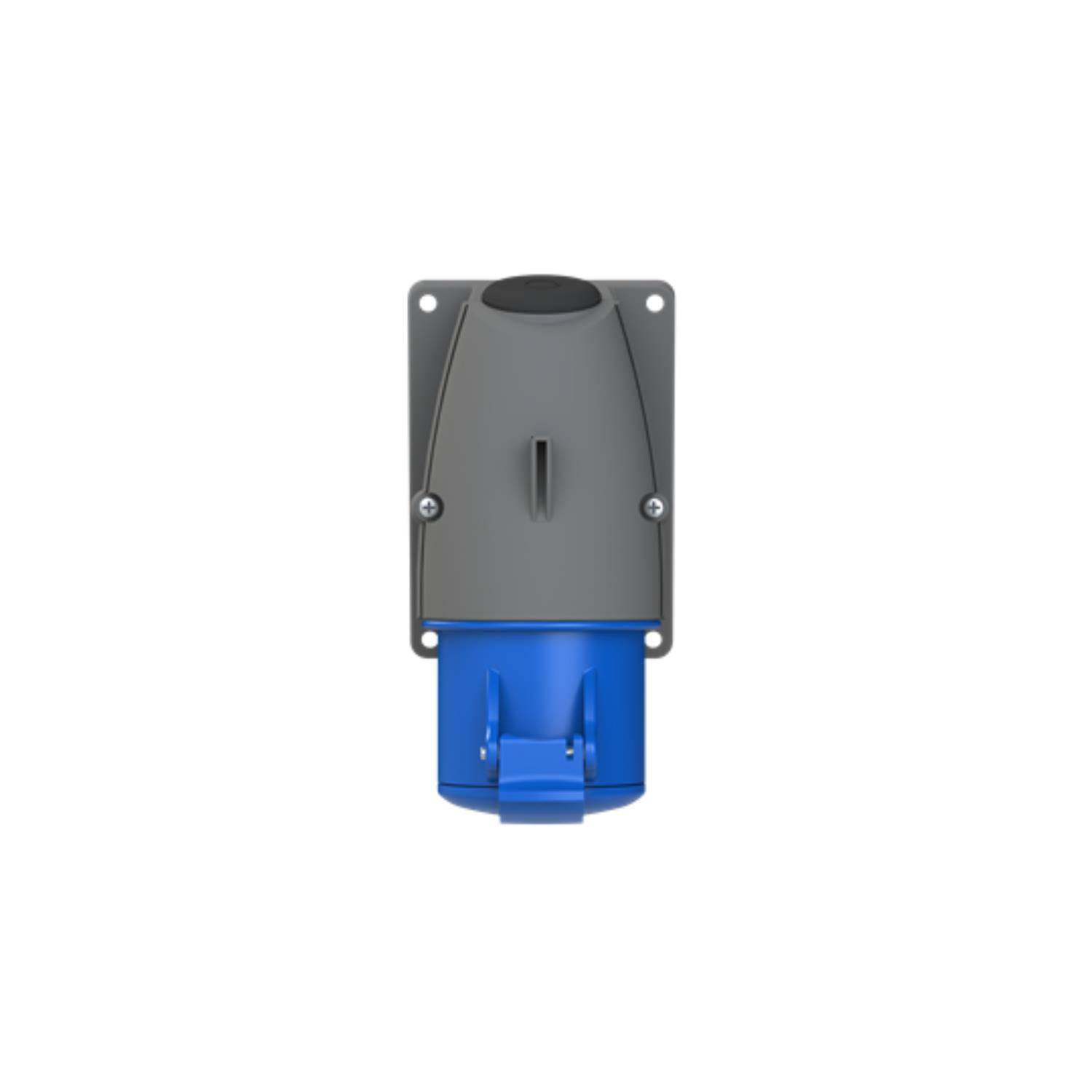 Amphenol 32 Ampere CEE Wandsteckdose 3-polig (2P+PE) Buchse, Kodierung 6h blau 200/250V Frequenz 50 und 60Hz - 1 Stück