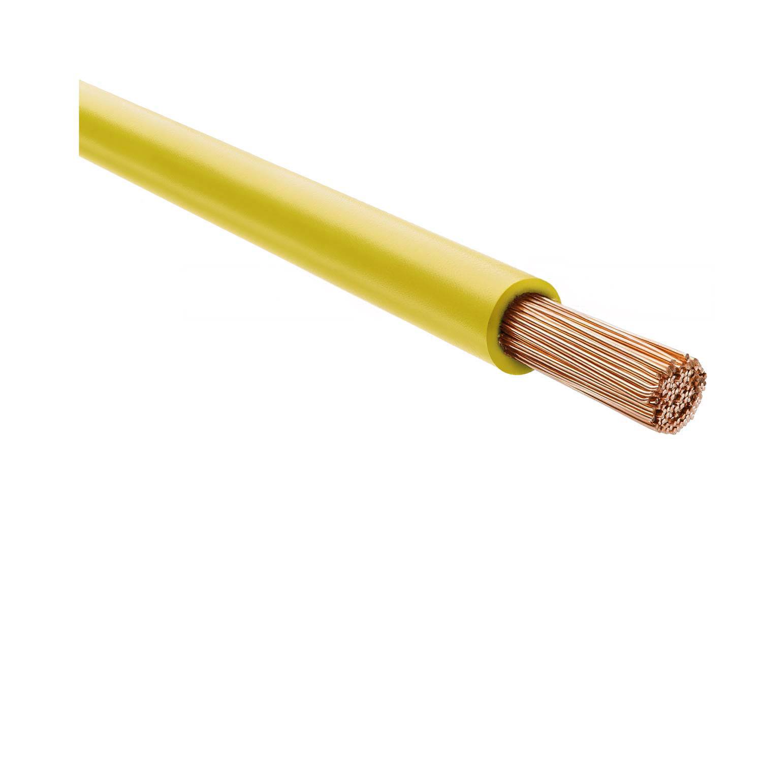 HELU KABEL (H)07Z-K 90°C - (X07Z-K 90°C) 1X6mm² YE (gelb) Einzelader halogenfrei gelb AD 5,5mm Nennspannung Uo/U
