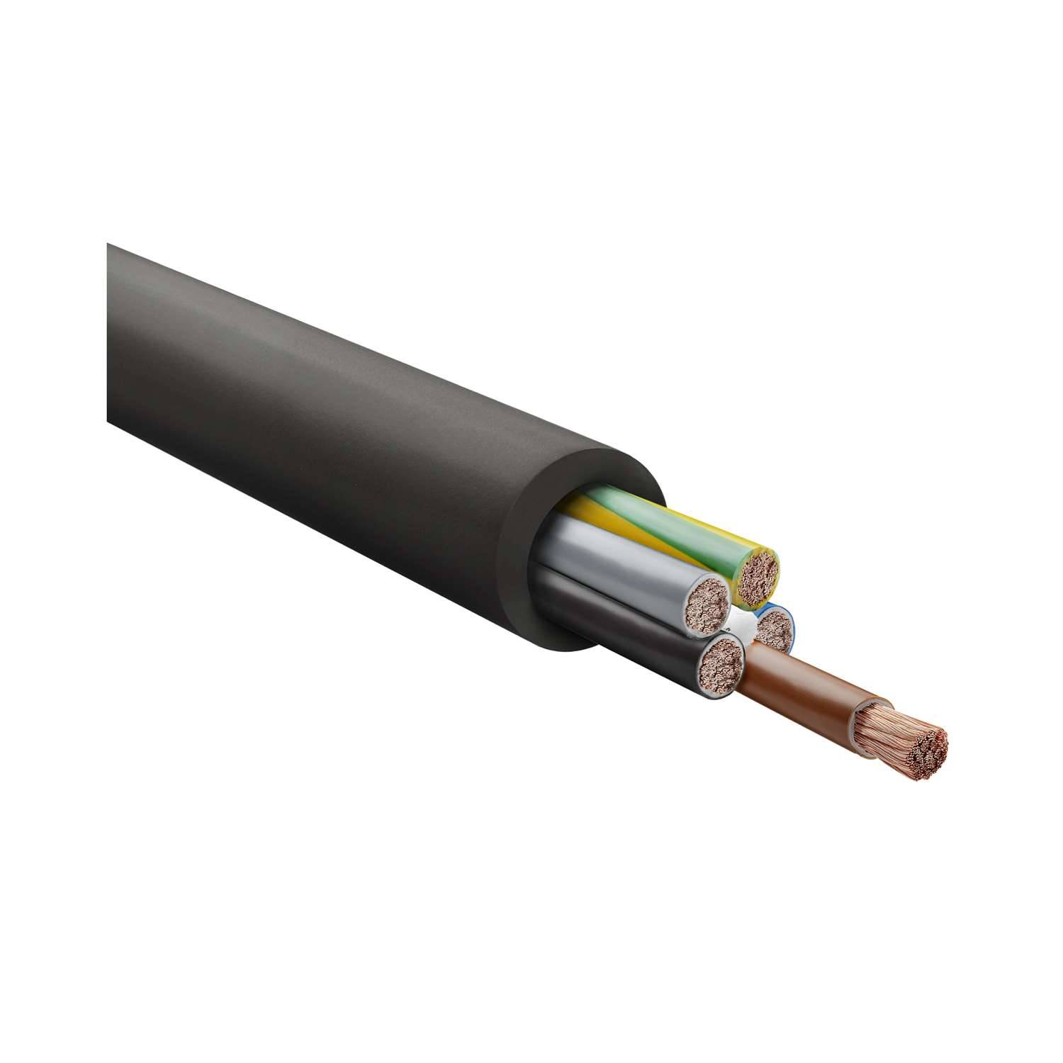 HELU KABEL H07RN-F 5G1,5mm² Gummischlauchleitung AD 11,2mm - 14,4mm Nennspannung Uo/U 450V/750V - 1 Meter