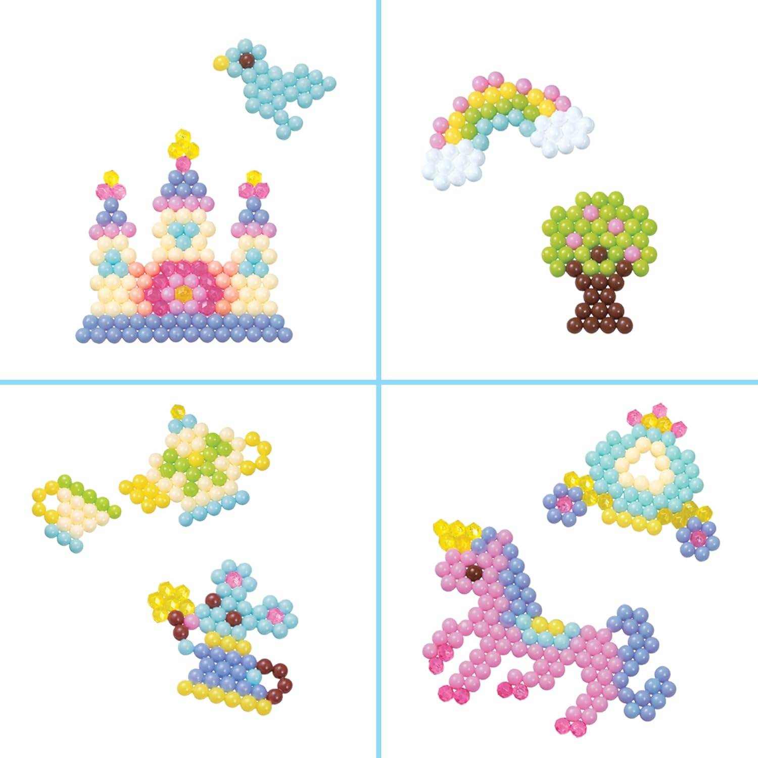 Aquabeads 31506 Pastell Märchenwelt Set Nachfüllset Wasserperlen 4+ ohne Bügeln