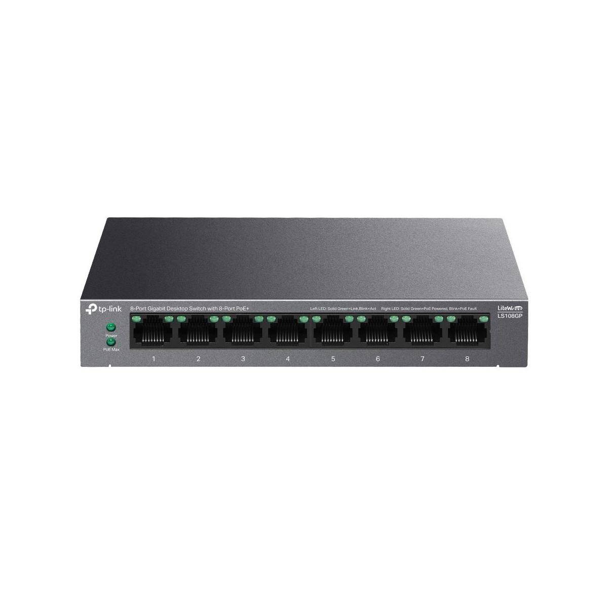 8-Port-Gigabit-Desktop-Switch mit 8 PoE+-Ports