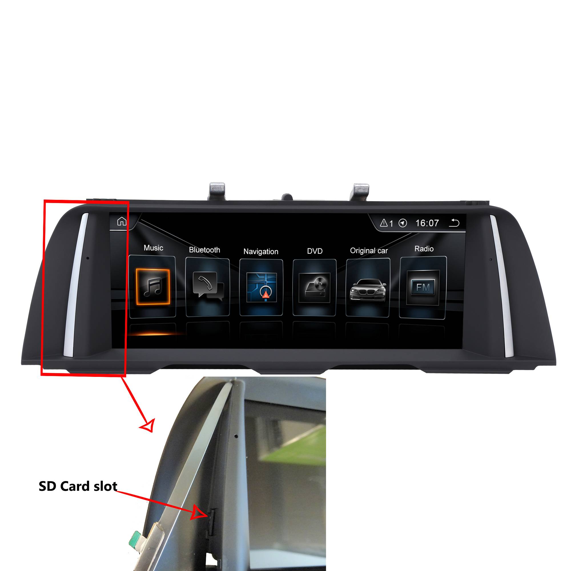 Für BMW F10 F11 CIC System 10.2" Touchscreen Android GPS Navigation CarPlay