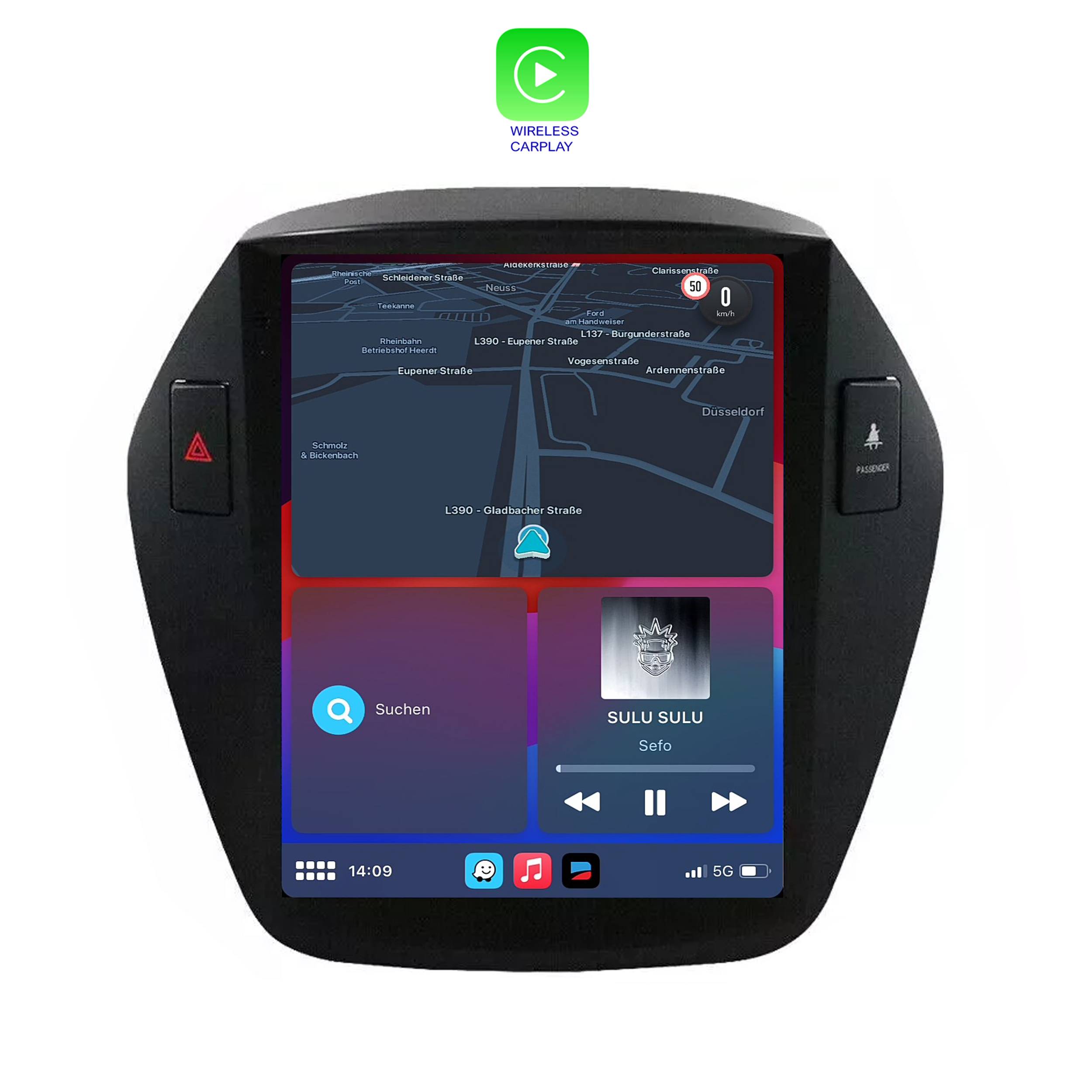 Für HYUNDAI iX35 Tucson 9.7" Touch Android Autoradio GPS CarPlay AndroidAuto