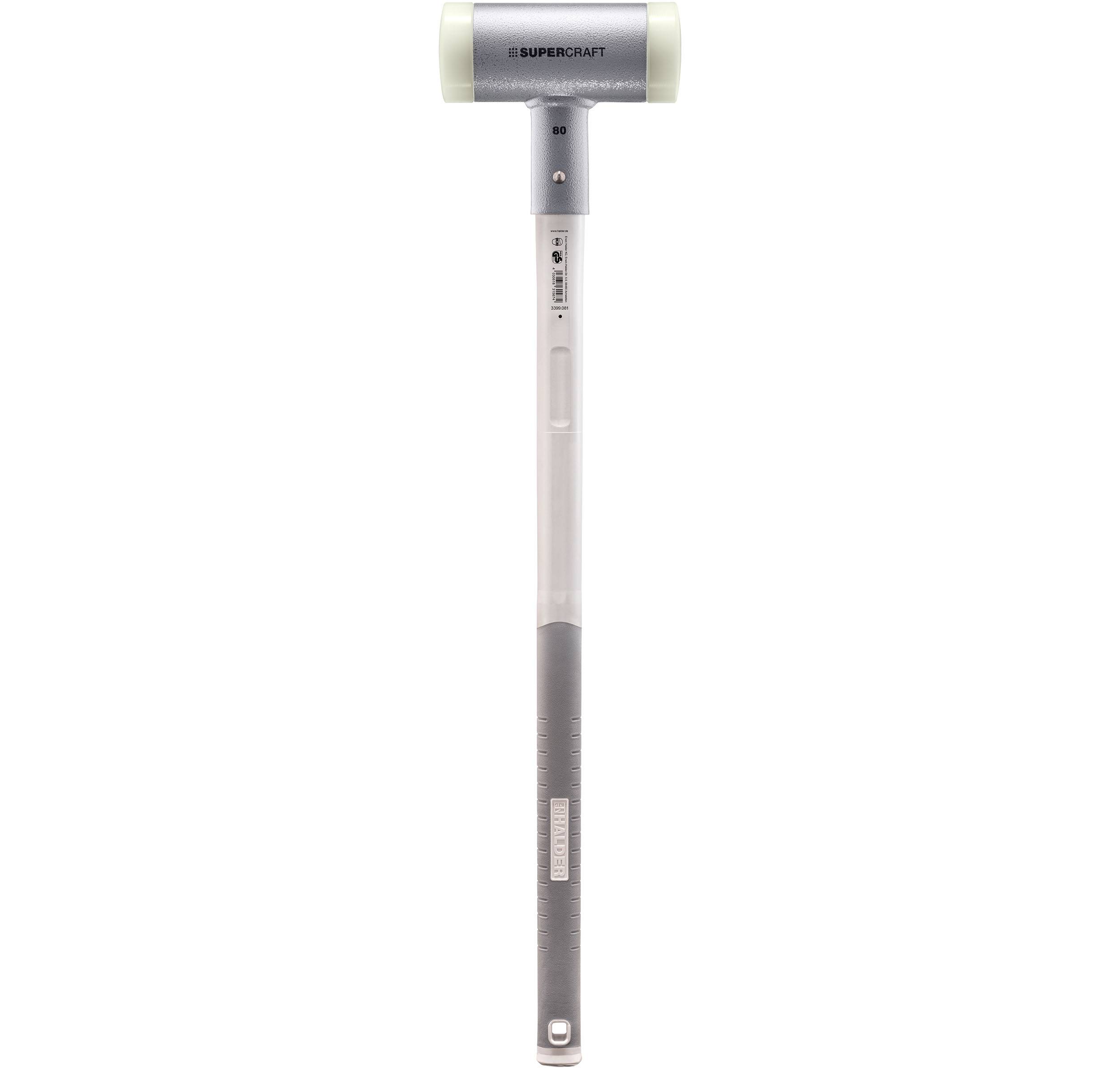 HALDER SUPERCRAFT Vorschlaghammer Ø 80 mm rückschlagfrei mit 3-Komponentenstiel 4,75 kg