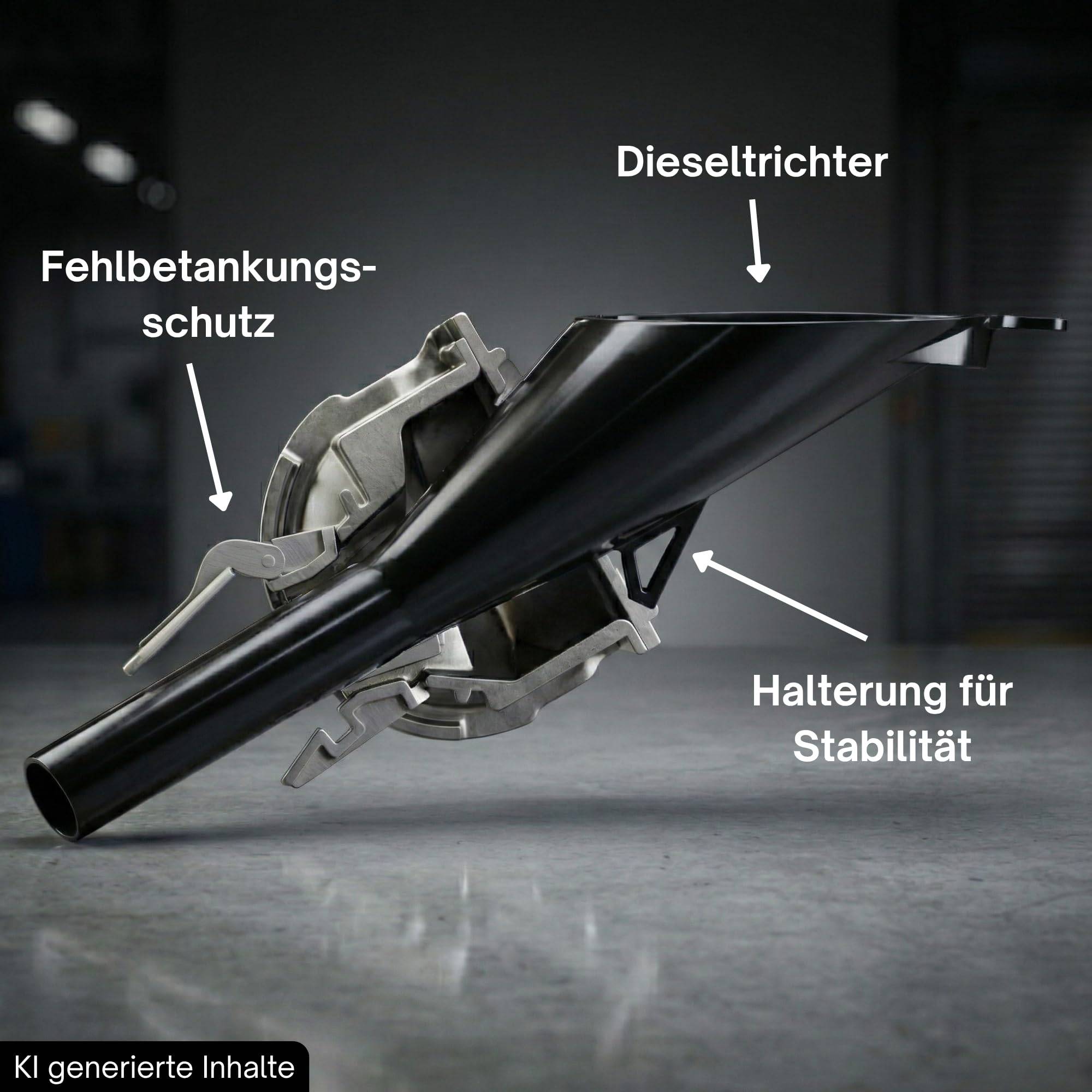 Diesel Trichter Adapter Fehlbetankungsschutz Einfüllhilfe Dieselfahrzeuge für Kanister Flasche alternativen Kraftstoff tanken