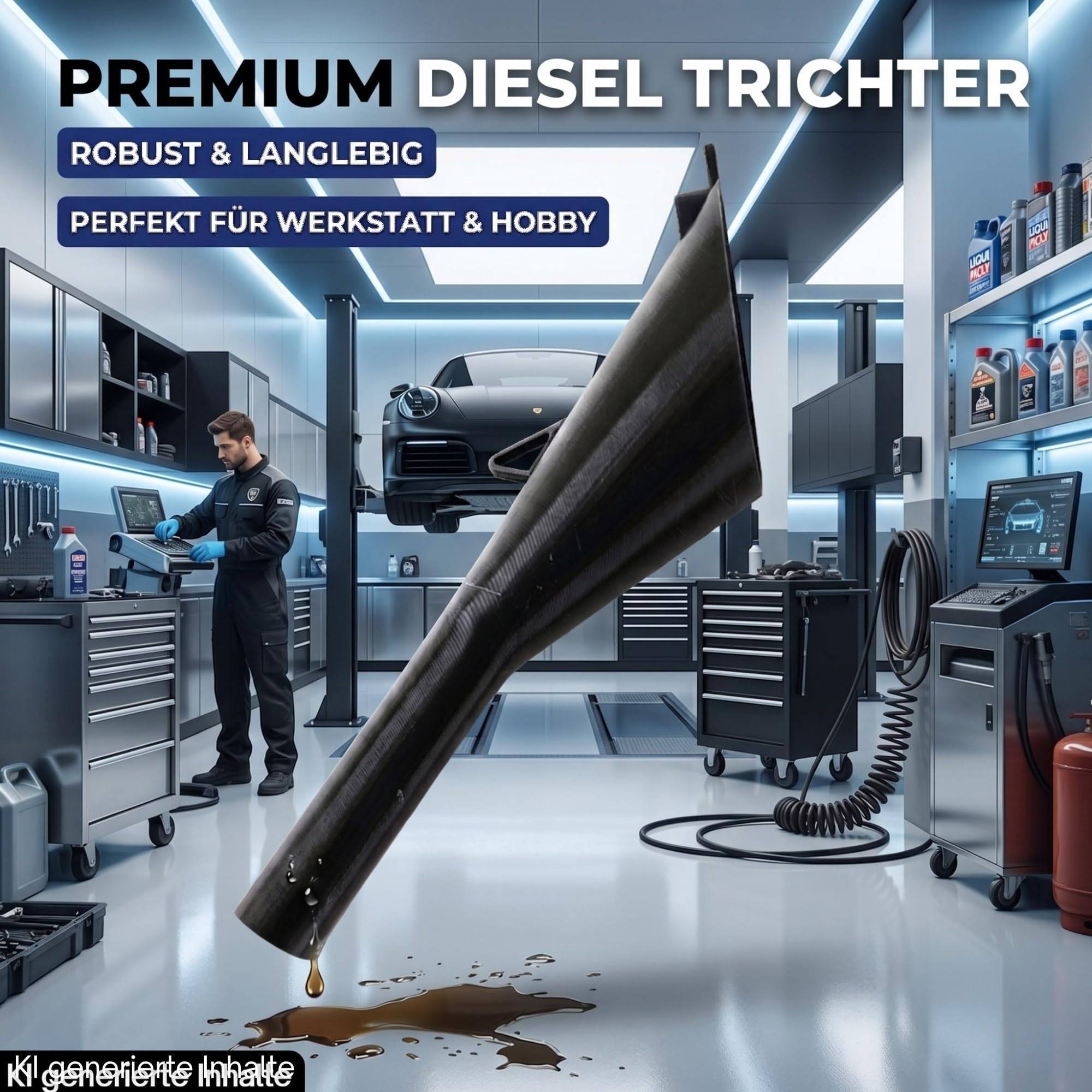 Diesel Trichter Adapter Fehlbetankungsschutz Einfüllhilfe Dieselfahrzeuge für Kanister Flasche alternativen Kraftstoff tanken