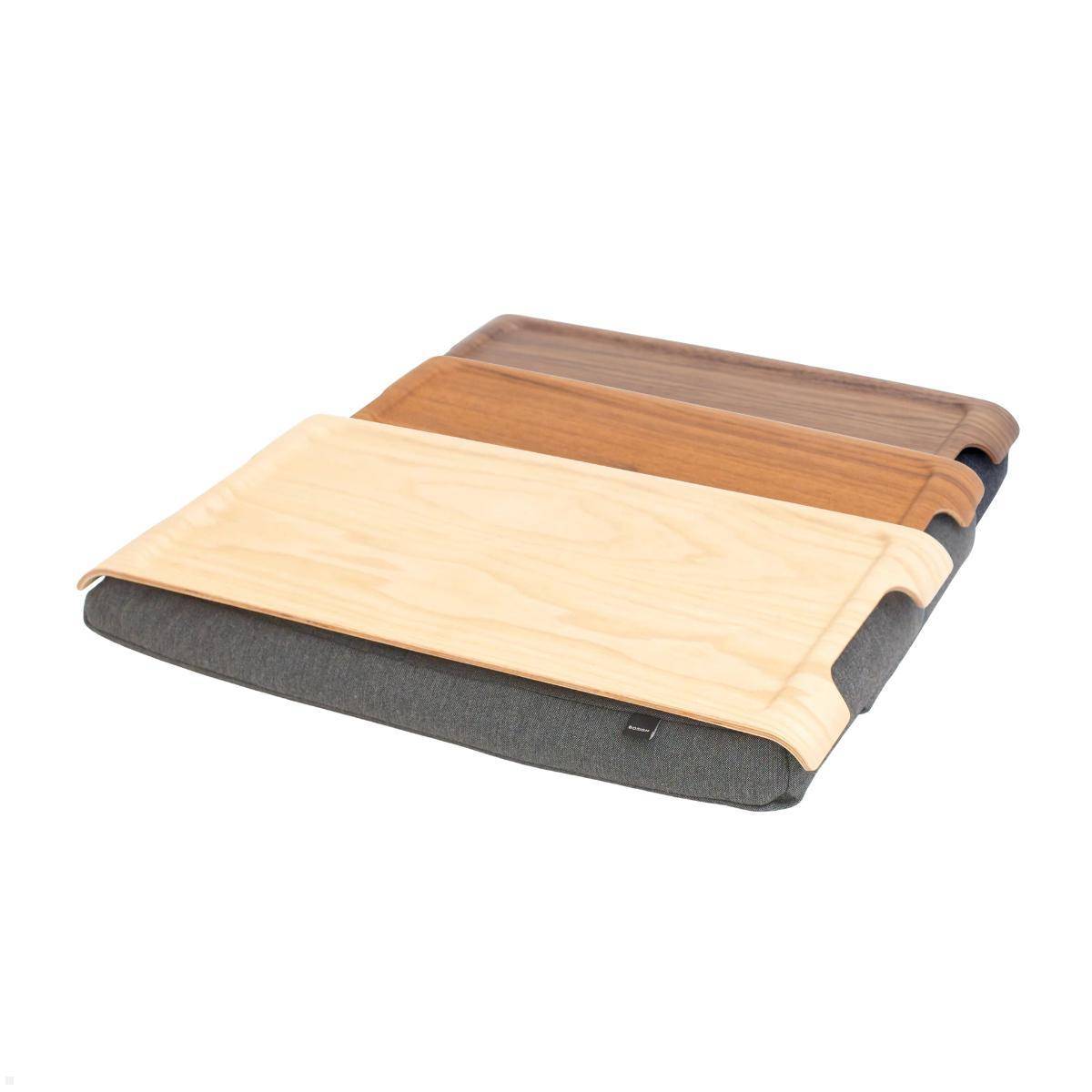 Bosign Laptop Knietablett Mini Laptray Rutschfest, Teakholz
