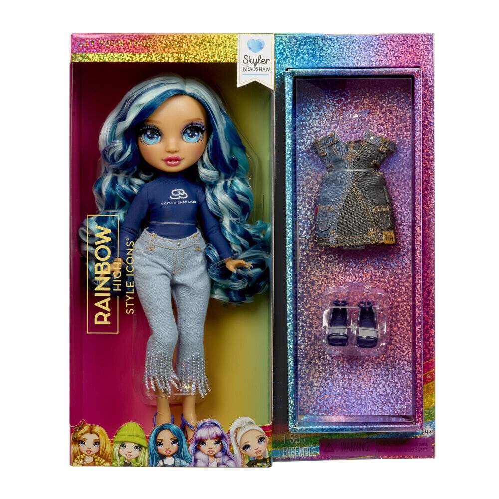 Skyler-Puppe mit Modepuppen von Rainbow High Style Icons