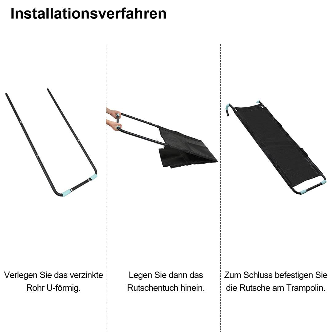 Trampolinleiter Trampolin Leiter Gartentrampolin 150cm Garten Sport Kinder Outdoor Einstiegsleiter für Trampolin