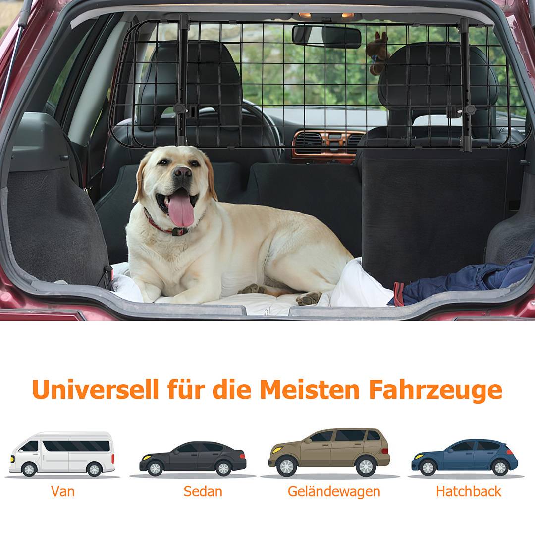 Hundegitter-Auto Trenngitter verstellbar Schutzgitter Kofferraumgitter Autogitter Hundeschutzgitter Hundebox Sicherheitsgitter