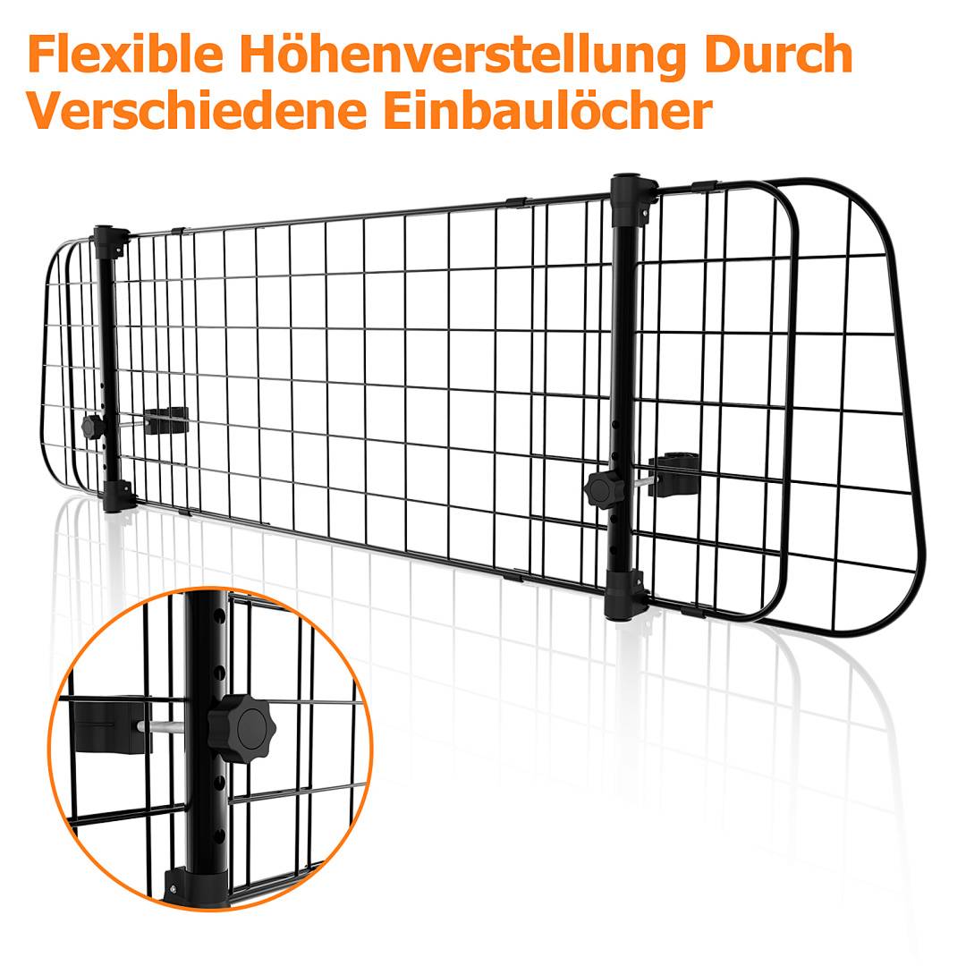 Hundegitter-Auto Trenngitter verstellbar Schutzgitter Kofferraumgitter Autogitter Hundeschutzgitter Hundebox Sicherheitsgitter