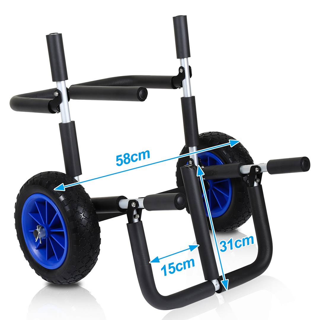 SUP Transportwagen Surfwagen Kanuwagen Bootswagen Surfboard Bootstrailer Stand Up Paddle Alu Transport