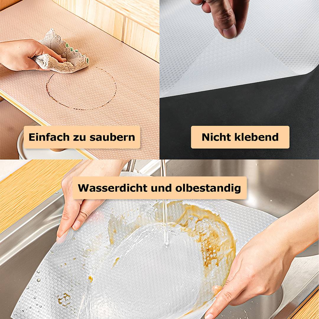 3er Set Schubladenmatten, rutschfeste Schutzmatten für Schubladen 50×150 cm