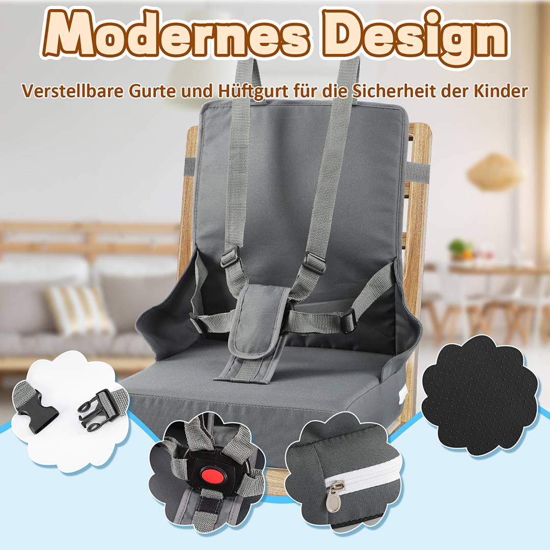 Sitzerhöhung Stuhl Kind Reisehochstuhl Kinder Hochstuhl Baby Sitzkissen Stuhlkissen Kind