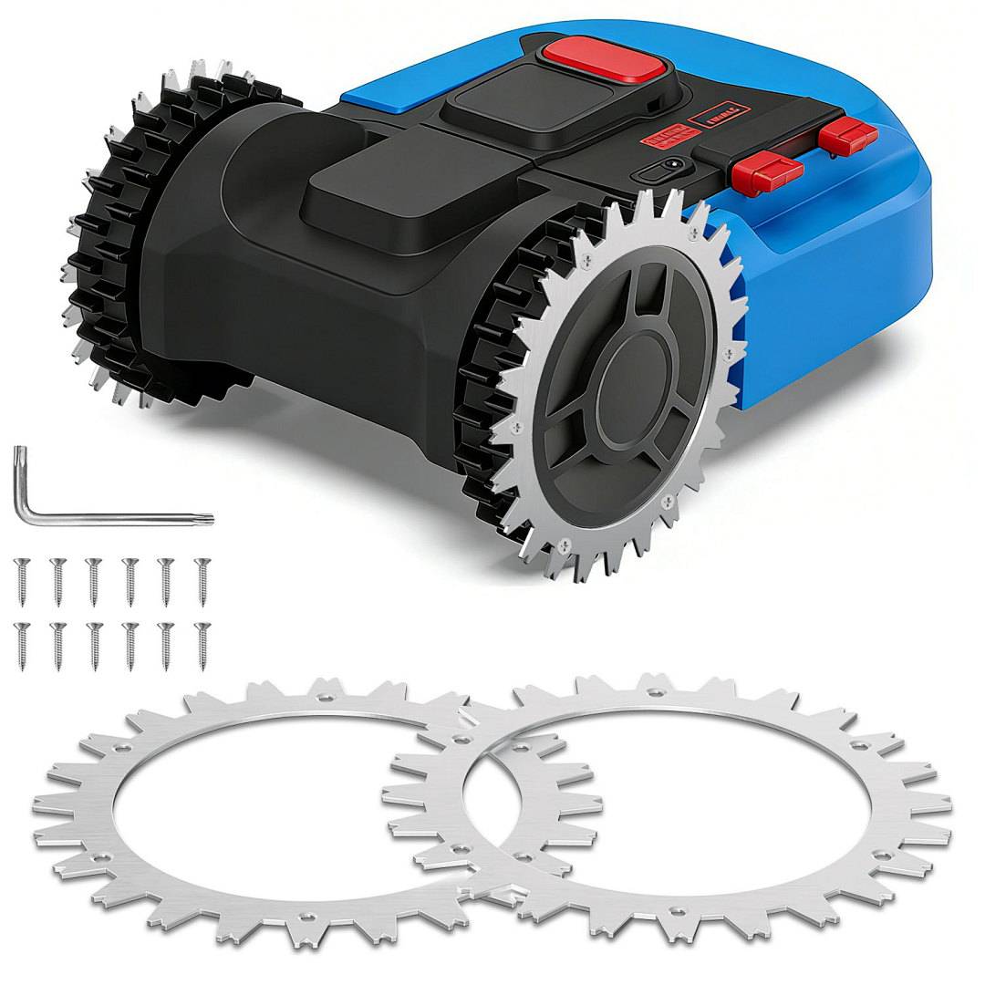 Rasenmäher Rasenroboter Zubehör Landroid spikes Mähroboter-Radspikes 2er-Set Anti-Rutsch-Platten Reifen Spikes