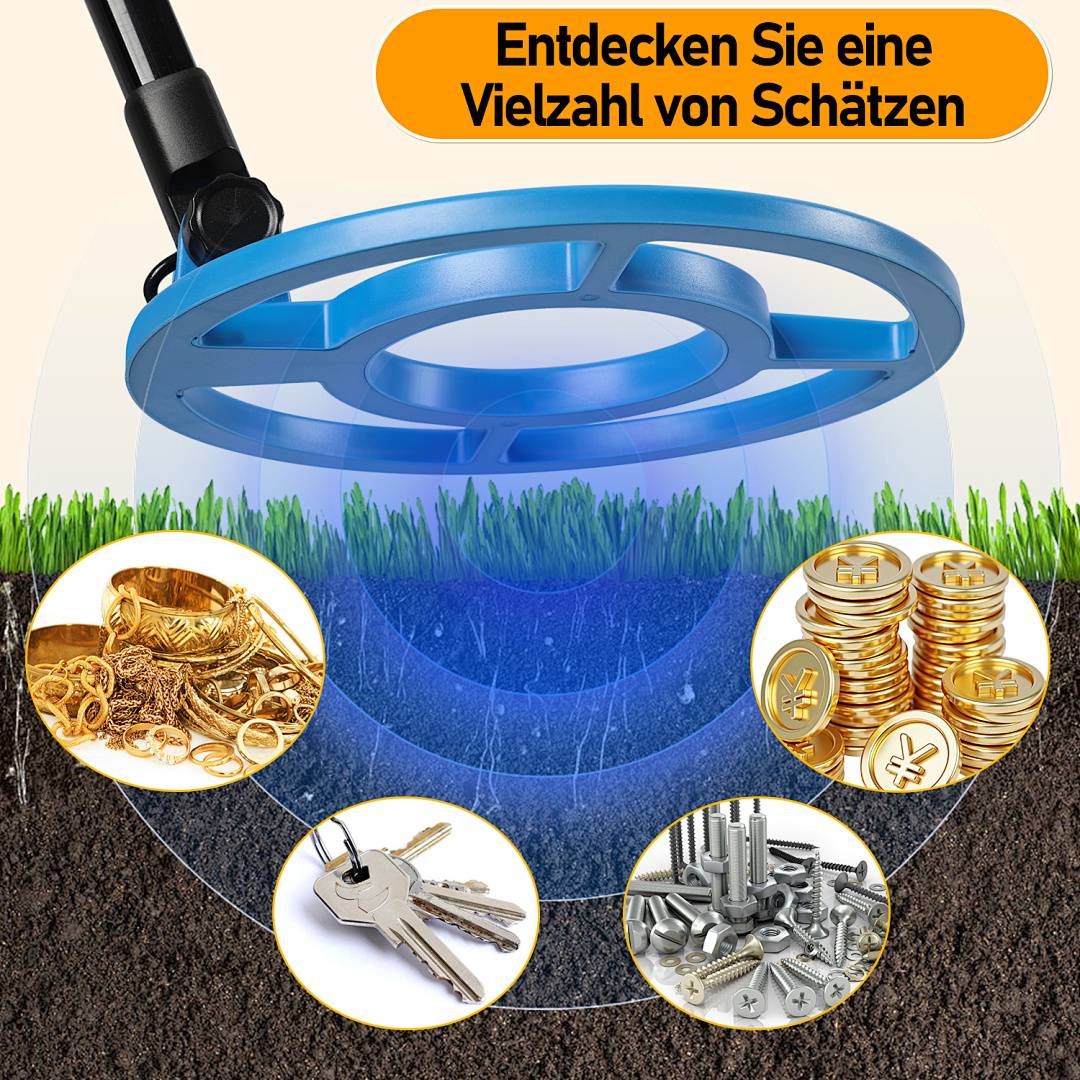 Metalldetektor Metallsuchgerät Suchgerät Detector Schatzsuche Münzen Suchgerät Wasserdicht Digital