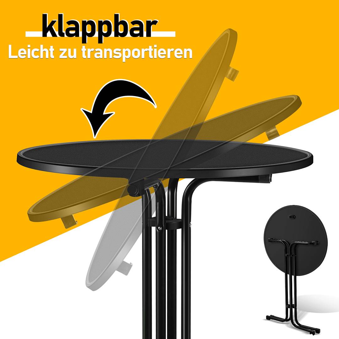Stehtisch Bistrotisch Partytisch 110cm Klappbar Klapptisch Garten Gastronomie Husse Stehtisch Stehtischhussen