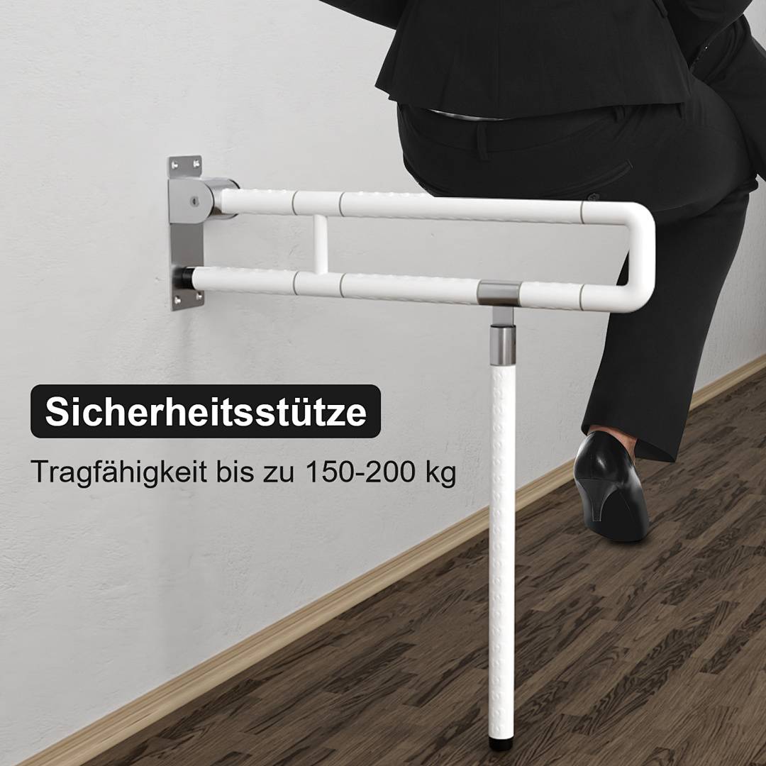 Stützgriff Klappgriff Aufstehhilfe WC Haltegriff Griff Stützklappgriff Stütz Halterung Handlauf