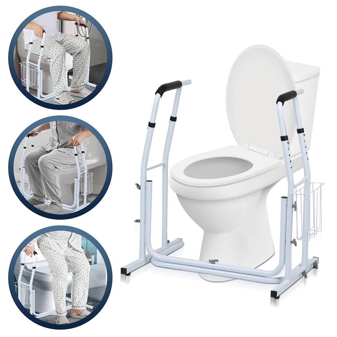 WC Aufstehhilfe Toilettenstütze Toilettengestell Stützhilfe WC Toiletten Stützgestell Toiletten WC Toilettengestell