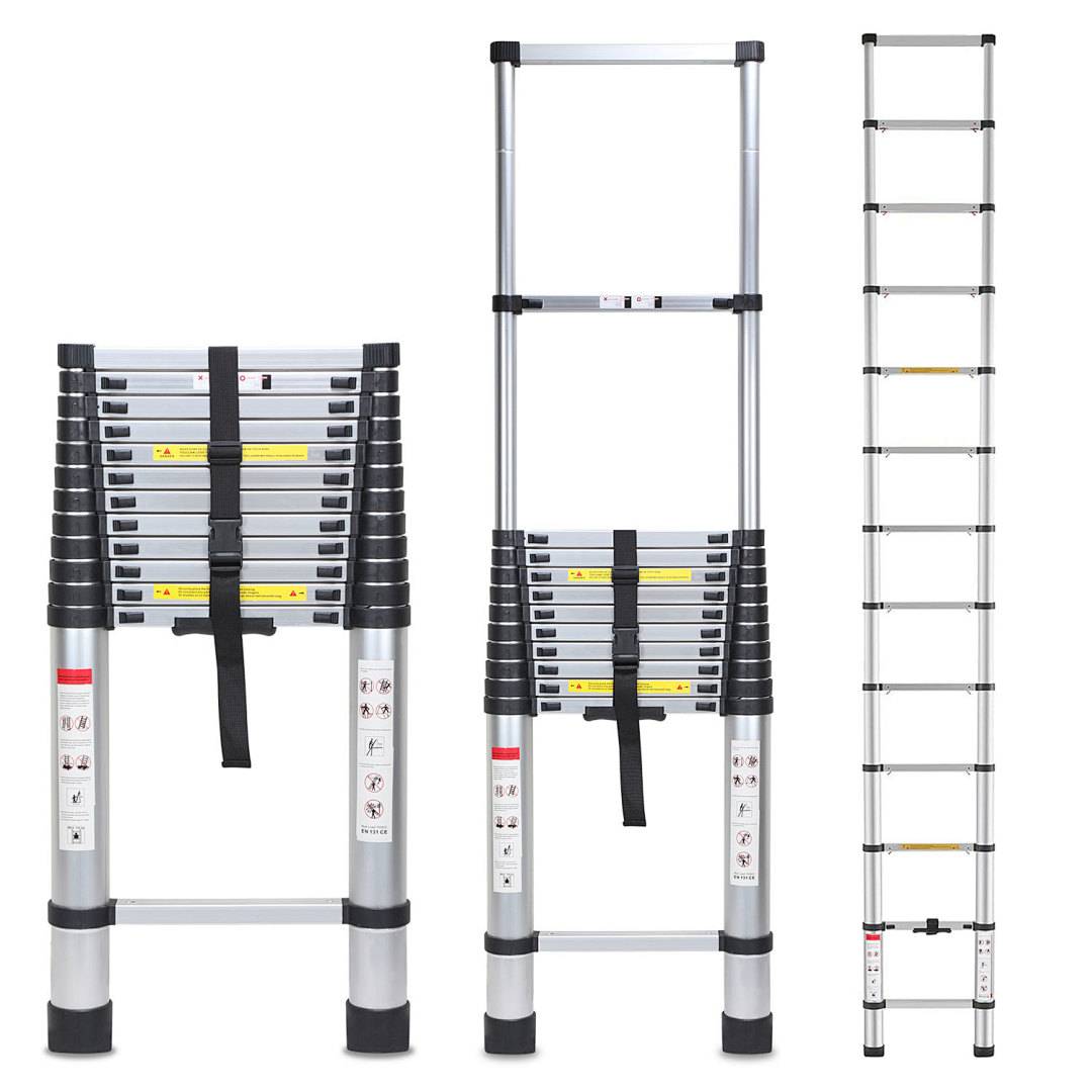 Teleskopleiter Stehleiter 5m Alu Mehrzweckleiter Multifunktionsleiter Ausziehleiter Anlegeleiter Aluleiter Platzsparend