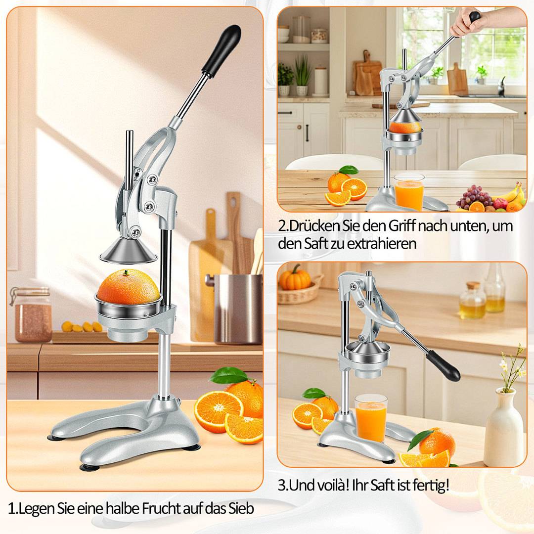 Handentsafter Saftpresse Entsafte Edelstahl Zitruspresse Entsafter Obstpresse Frucht Orangen von