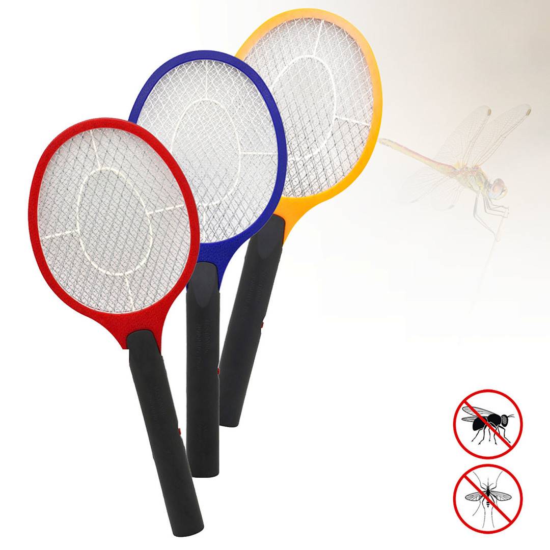 3X Elektrische Fliegenklatsche Insektenvernichter Mücken Fliegenfänger Mückenklatsche Elektro Elektrisch Insektenschutz Insektenschläger