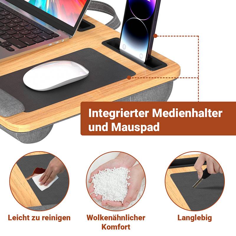 Laptopkissen Knietablett Laptopunterlage Laptop Kissen Tablet Knie Unterlage Tisch