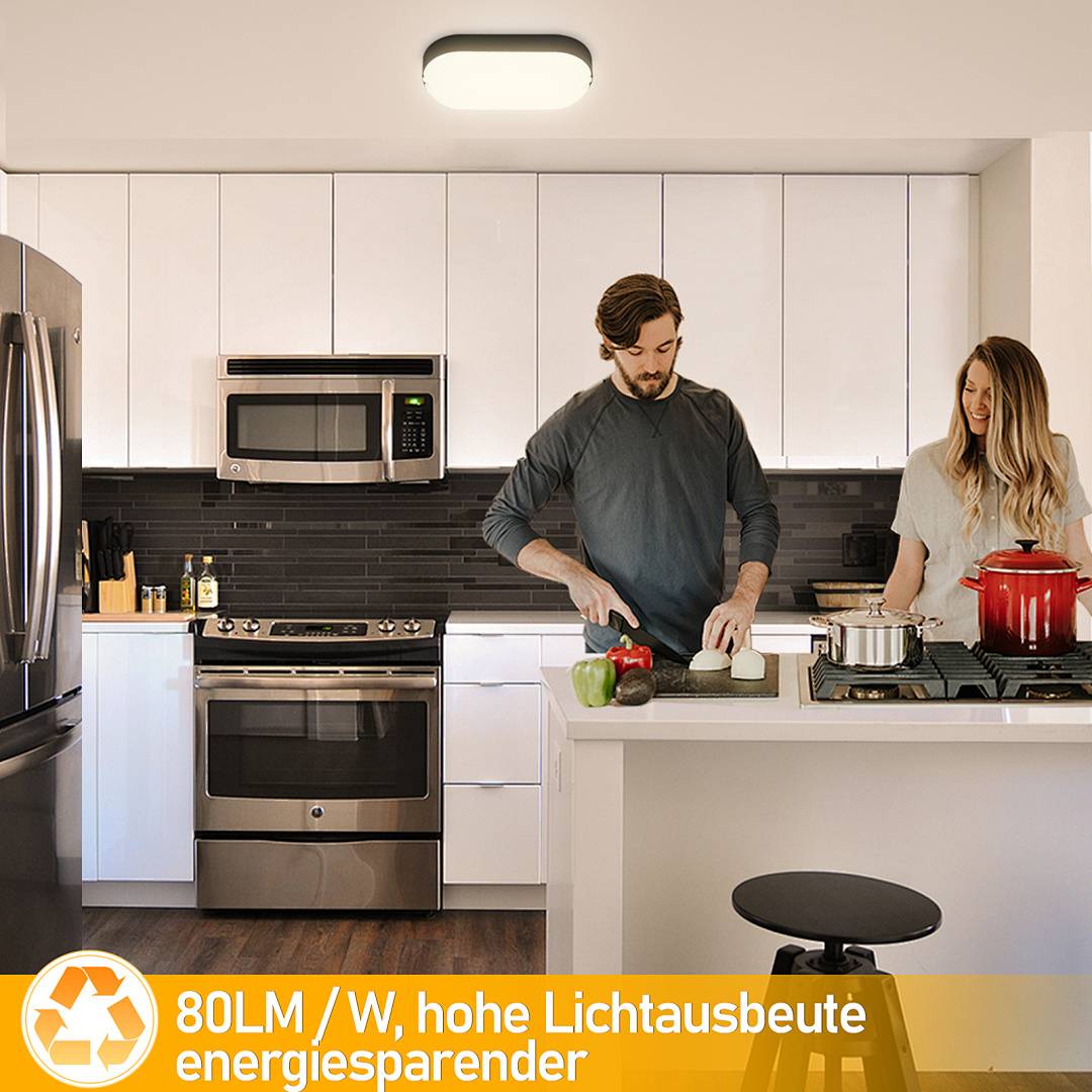2x LED Feuchtraumleuchte Wannenleuchte Deckenleuchte Feuchtraumlampe Lampe Ovalleuchte Leuchte Lamp Feuchtraumwannenleuchte