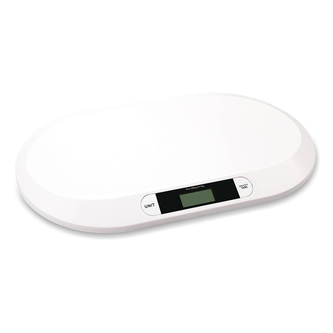 Babywaage Waage Digital bis 20 kg Kinderwaage Tierwaage Baby Digitale Weiß Kleintierwaage